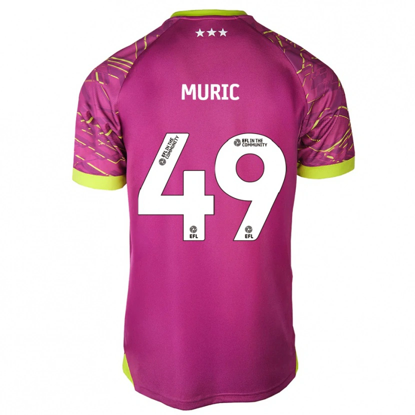 Danxen Niño Camiseta Arijanet Muric #49 Rojo Violeta Medio Portero Equipación 2025/26 La Camisa México