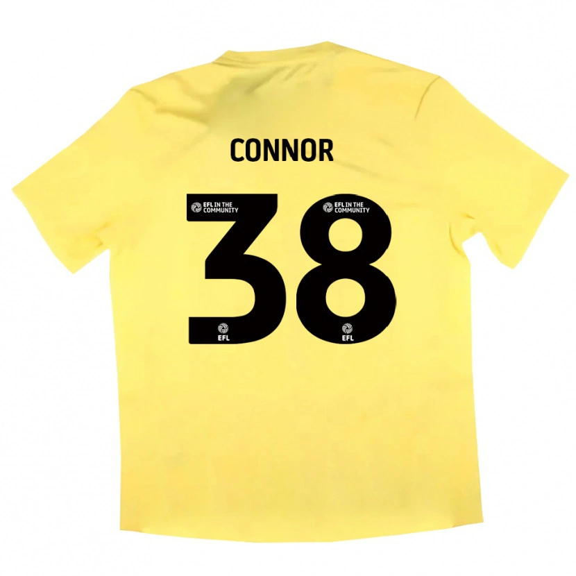 Danxen Niño Camiseta Shea Connor #38 Negro Amarillo Portero Equipación 2025/26 La Camisa México