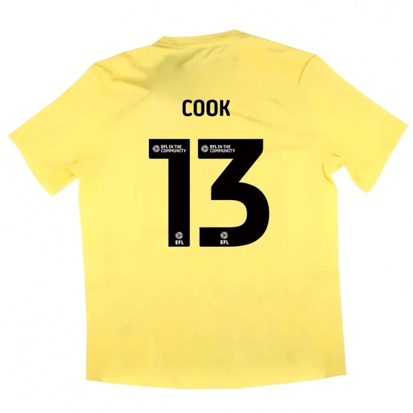 Danxen Niño Camiseta Ruby Cook #13 Negro Amarillo Portero Equipación 2025/26 La Camisa México