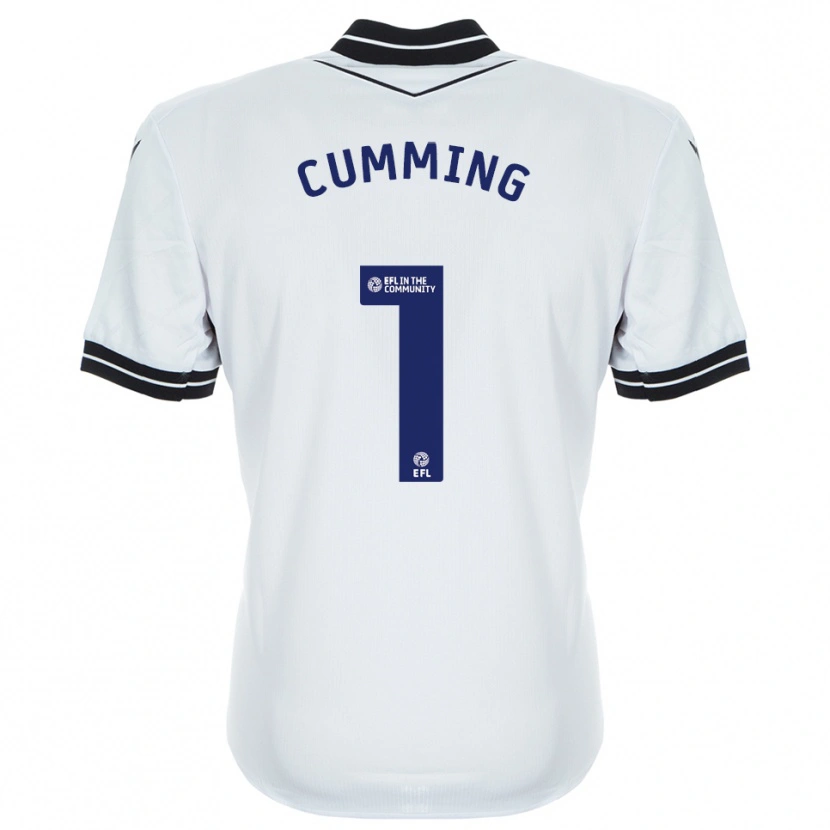 Danxen Niño Camiseta Jamie Cumming #1 Azul Real Blanco Portero Equipación 2025/26 La Camisa México