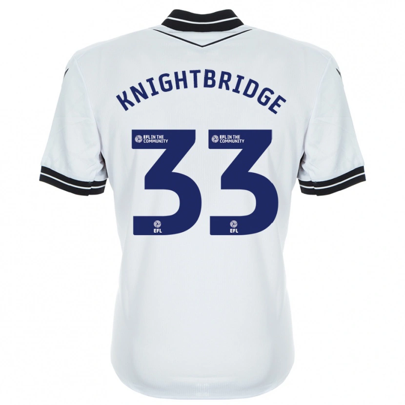 Danxen Niño Camiseta Jacob Knightbridge #33 Azul Real Blanco Portero Equipación 2025/26 La Camisa México