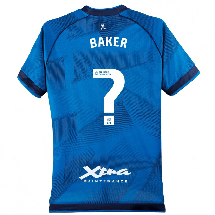 Danxen Niño Camiseta Faye Baker #0 Azul Blanco Portero Equipación 2025/26 La Camisa México
