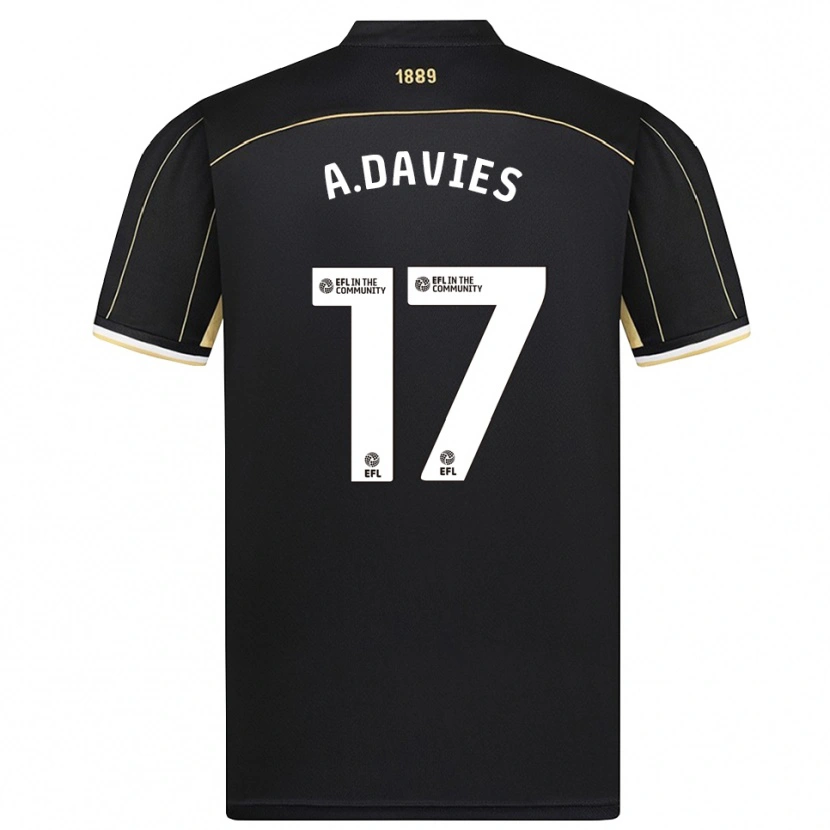Danxen Niño Camiseta Adam Davies #17 Marrón Negro Portero Equipación 2025/26 La Camisa México