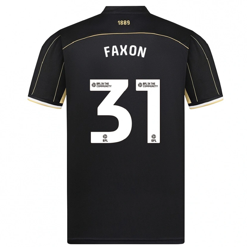 Danxen Niño Camiseta Luke Faxon #31 Marrón Negro Portero Equipación 2025/26 La Camisa México