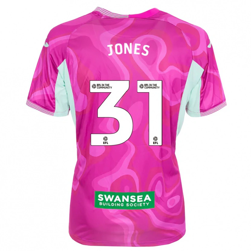 Danxen Niño Camiseta Verity Jones #31 Blanco Magenta Portero Equipación 2025/26 La Camisa México