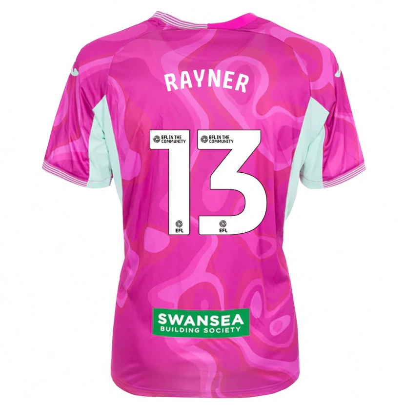 Danxen Niño Camiseta Opal Rayner #13 Blanco Magenta Portero Equipación 2025/26 La Camisa México
