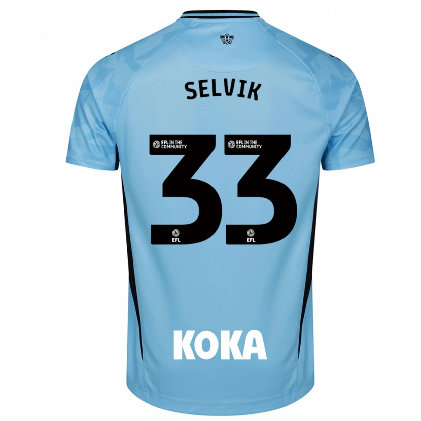 Danxen Niño Camiseta Egil Selvik #33 Azul Cielo Claro Portero Equipación 2025/26 La Camisa México