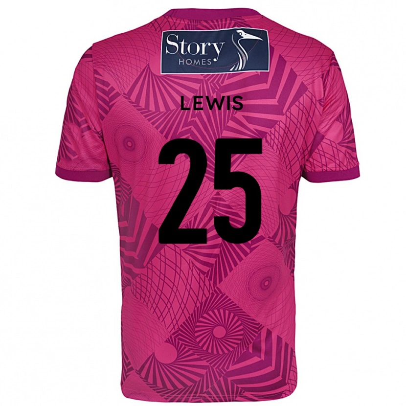 Danxen Niño Camiseta Harry Lewis #25 Morado Magenta Portero Equipación 2025/26 La Camisa México