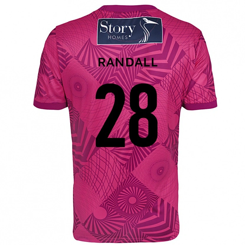 Danxen Niño Camiseta Thomas Randall #28 Morado Magenta Portero Equipación 2025/26 La Camisa México