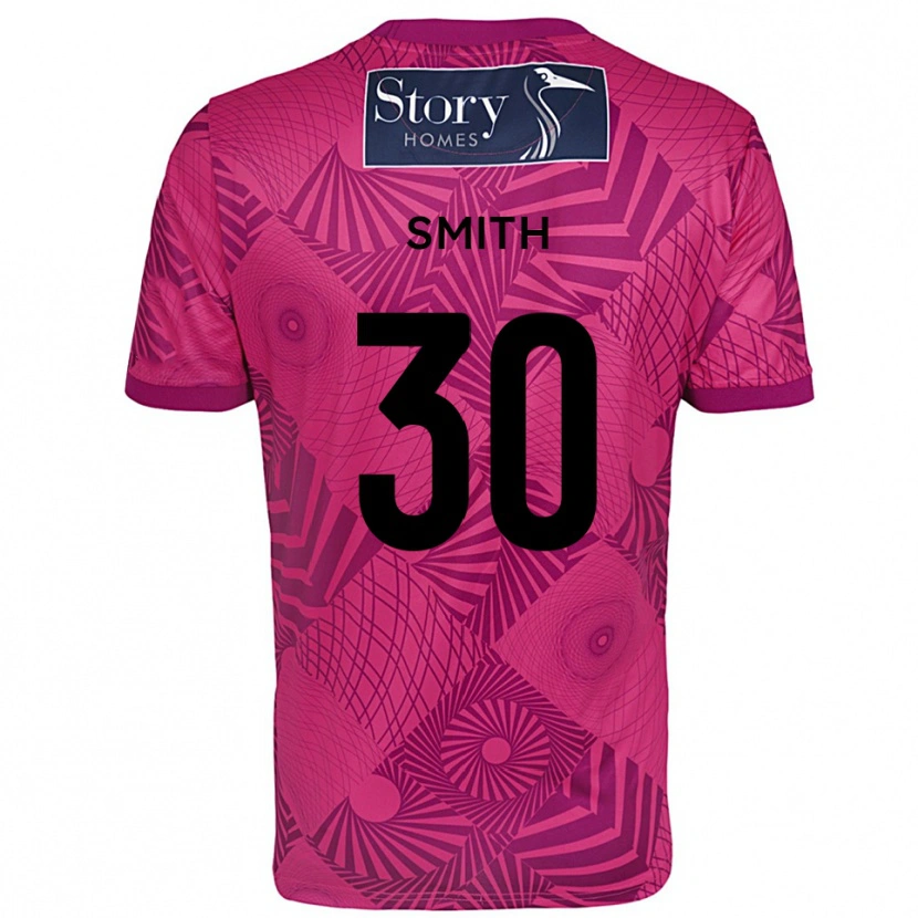 Danxen Niño Camiseta Jude Smith #30 Morado Magenta Portero Equipación 2025/26 La Camisa México