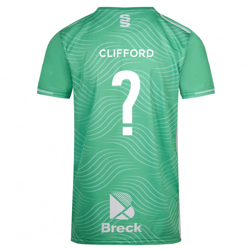 Danxen Niño Camiseta Alex Clifford #0 Turquesa Medio Portero Equipación 2025/26 La Camisa México