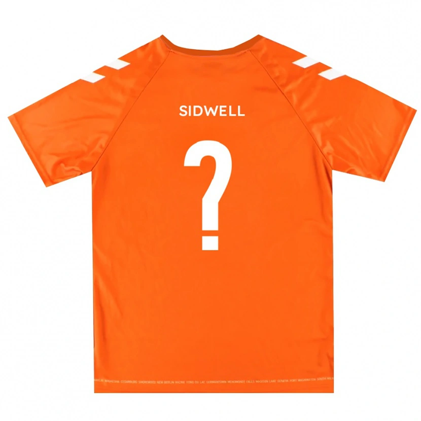 Danxen Niño Camiseta Rebecca Sidwell #0 Blanco Naranja Portero Equipación 2025/26 La Camisa México