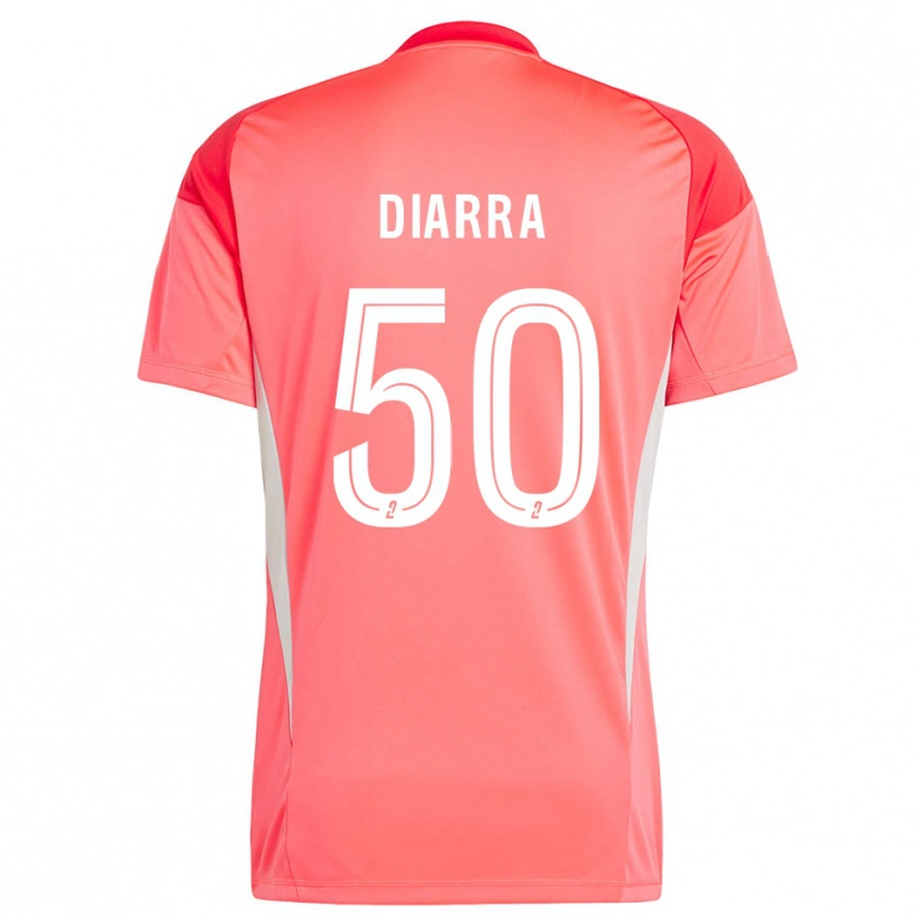Danxen Niño Camiseta Lassine Diarra #50 Naranja Claro Portero Equipación 2025/26 La Camisa México