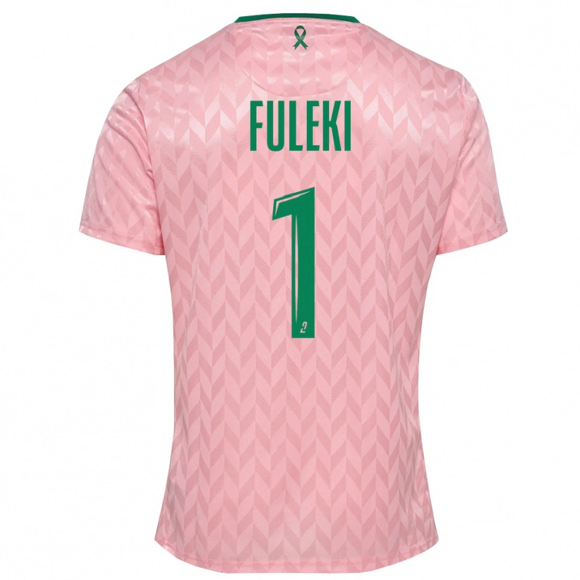 Danxen Niño Camiseta Rafael Fuleki #1 Verde Rosa Portero Equipación 2025/26 La Camisa México