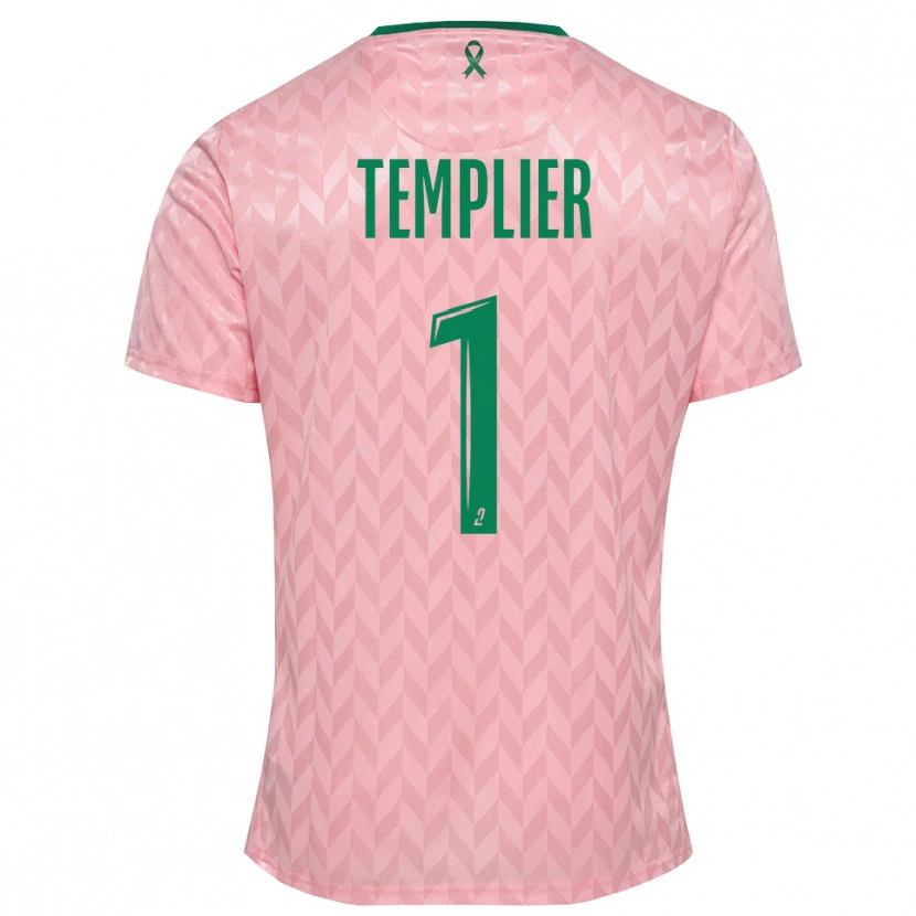 Danxen Niño Camiseta Emma Templier #1 Verde Rosa Portero Equipación 2025/26 La Camisa México