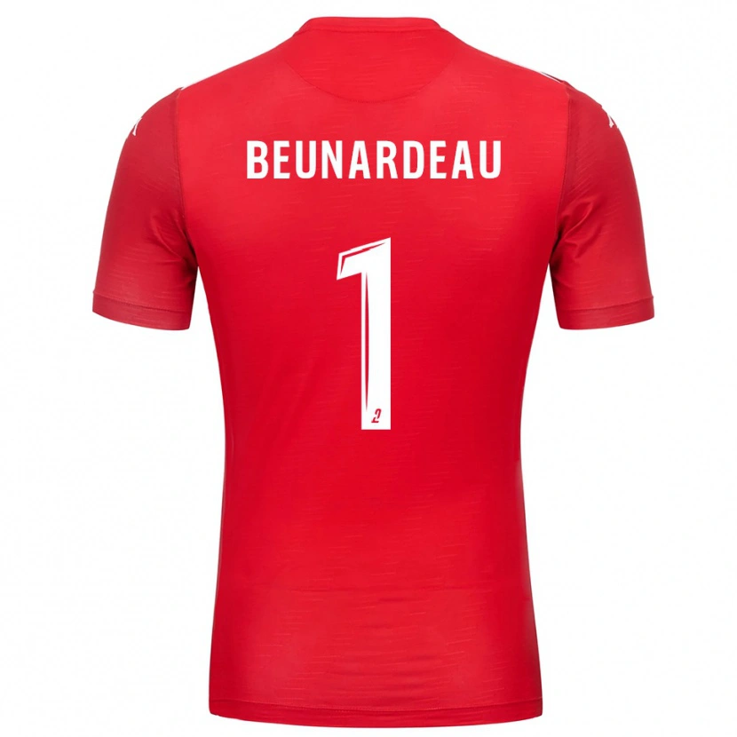 Danxen Niño Camiseta Quentin Beunardeau #1 Blanco Rojo Portero Equipación 2025/26 La Camisa México