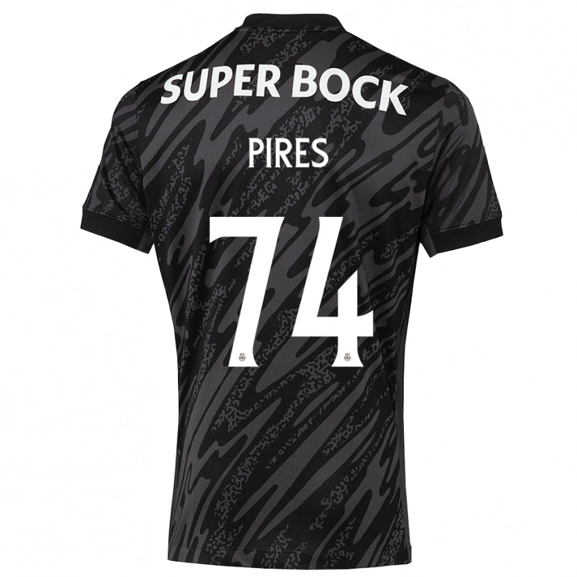 Danxen Niño Camiseta Guilherme Pires #74 Gris Negro Blanco Portero Equipación 2025/26 La Camisa México