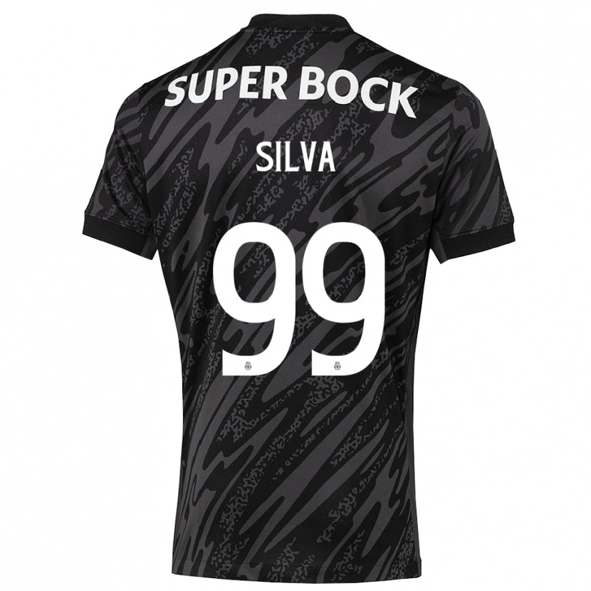 Danxen Niño Camiseta Francisco Silva #99 Gris Negro Blanco Portero Equipación 2025/26 La Camisa México