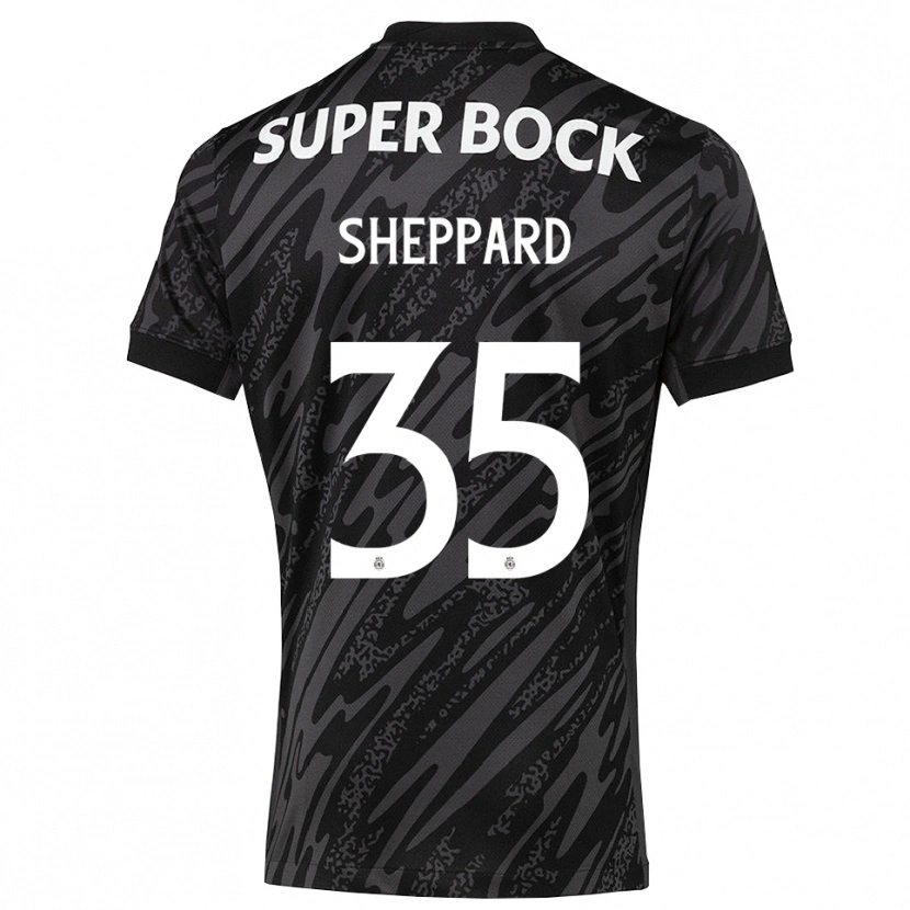 Danxen Niño Camiseta Catriona Sheppard #35 Gris Negro Blanco Portero Equipación 2025/26 La Camisa México