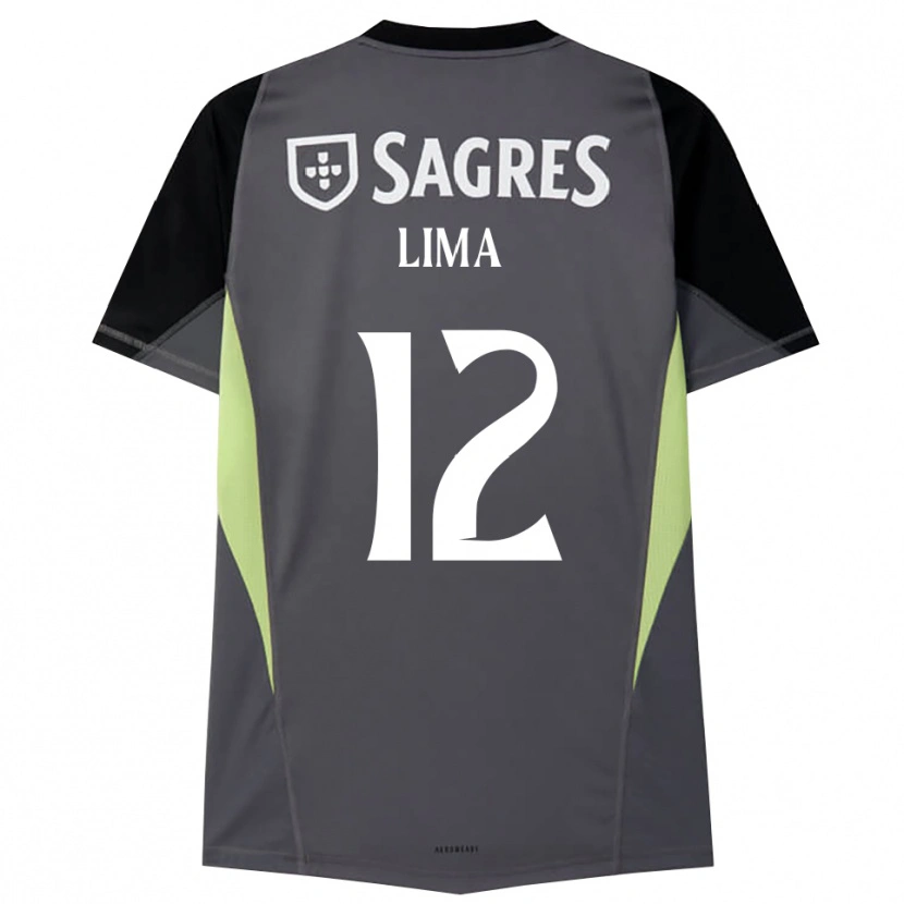 Danxen Niño Camiseta Thaís Lima #12 Gris Oscuro Negro Portero Equipación 2025/26 La Camisa México