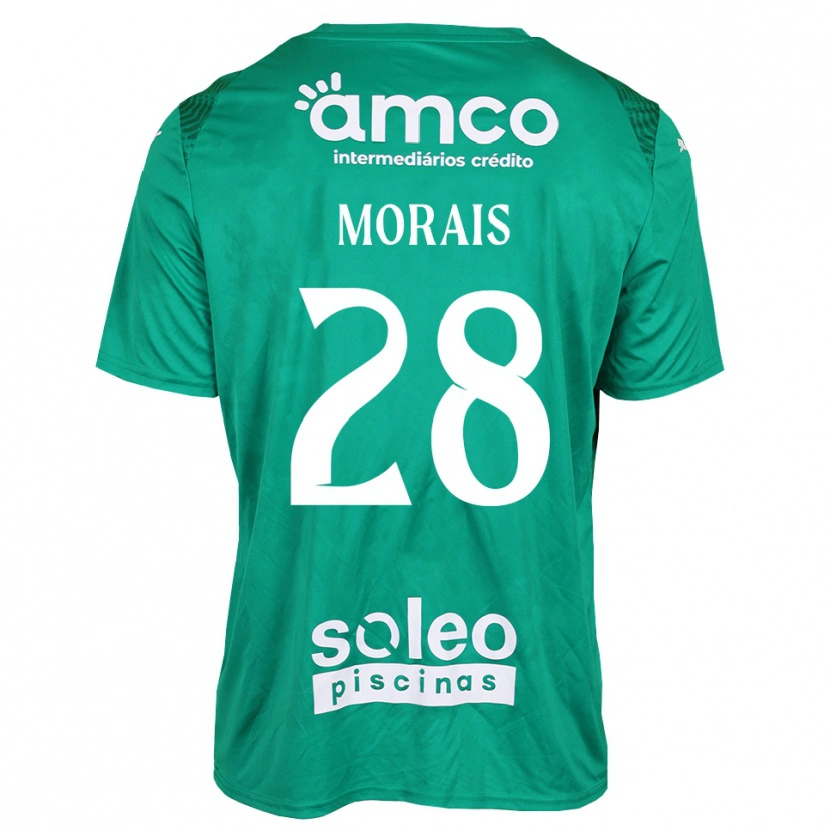 Danxen Niño Camiseta Patrícia Morais #28 Verde Blanco Portero Equipación 2025/26 La Camisa México