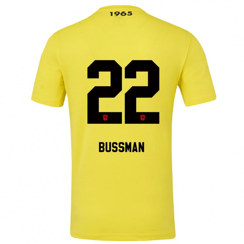 Danxen Niño Camiseta Fiene Bussman #22 Amarillo Negro Portero Equipación 2025/26 La Camisa México