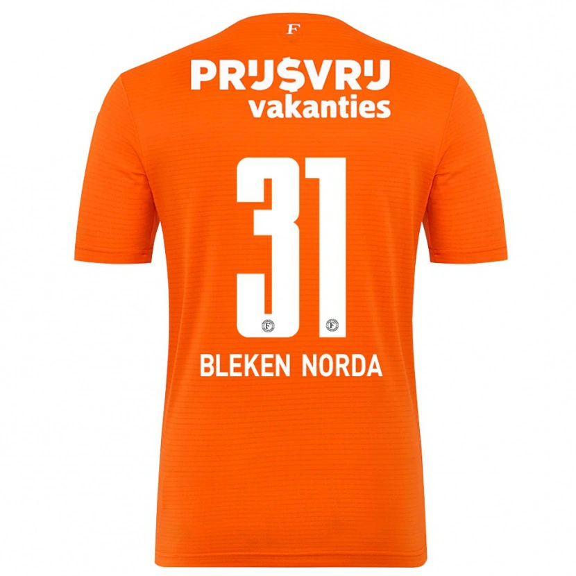 Danxen Niño Camiseta Haakon Bleken Norda #31 Naranja Negro Portero Equipación 2025/26 La Camisa México