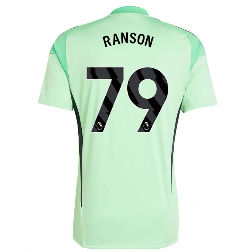 Danxen Niño Camiseta Khari Ranson #79 Verde Claro Negro Portero Equipación 2025/26 La Camisa México