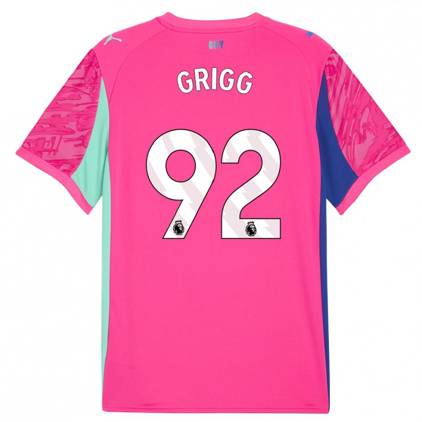 Danxen Niño Camiseta Finley Grigg #92 Rosa Rosa Portero Equipación 2025/26 La Camisa México