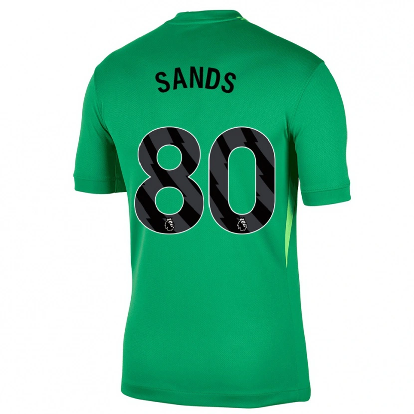 Danxen Niño Camiseta Hudson Sands #80 Verde Negro Portero Equipación 2025/26 La Camisa México