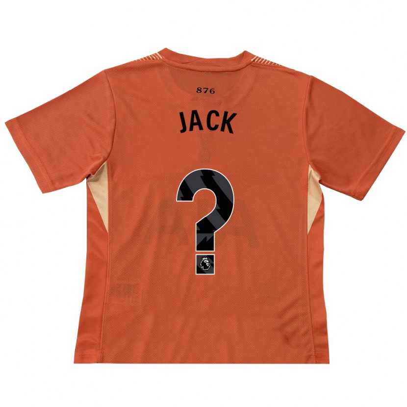 Danxen Niño Camiseta Mikel Jack #0 Naranja Negro Portero Equipación 2025/26 La Camisa México