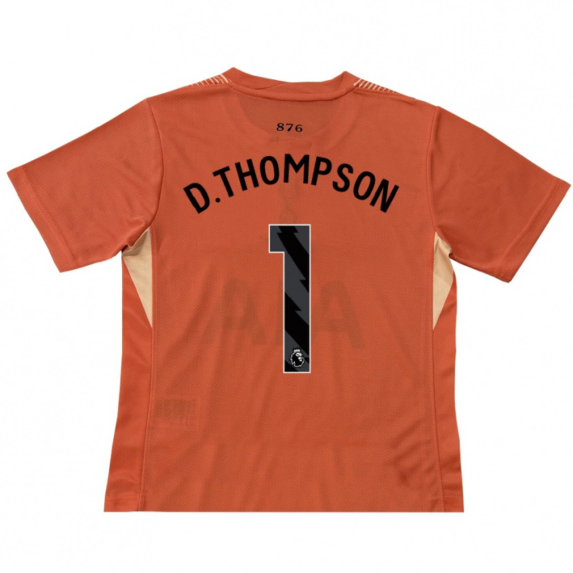 Danxen Niño Camiseta Dylan Thompson #1 Naranja Negro Portero Equipación 2025/26 La Camisa México