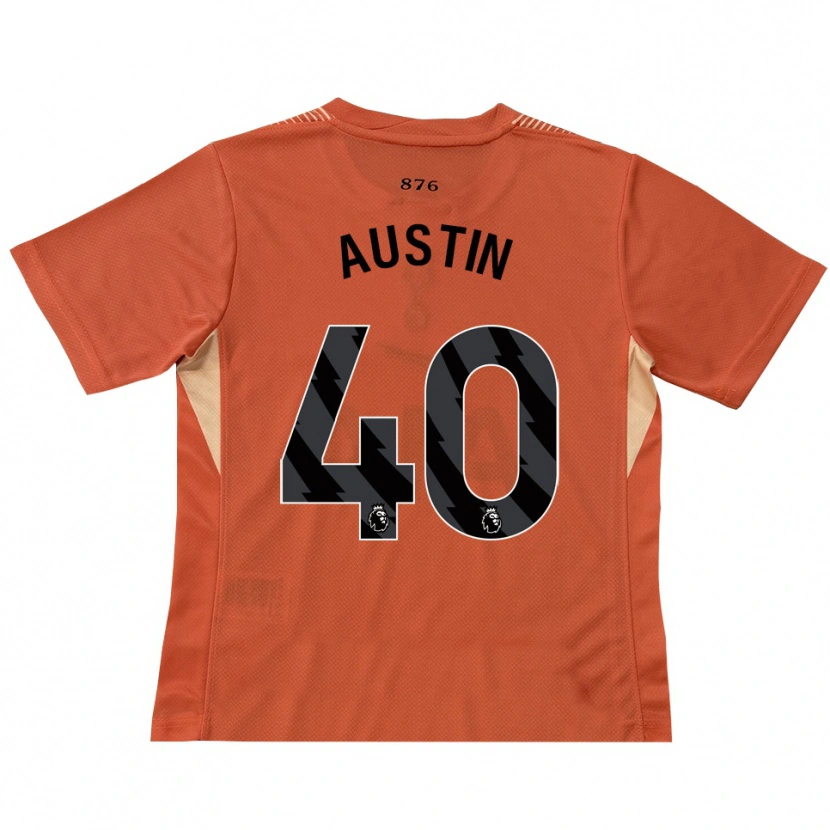 Danxen Niño Camiseta Brandon Austin #40 Naranja Negro Portero Equipación 2025/26 La Camisa México
