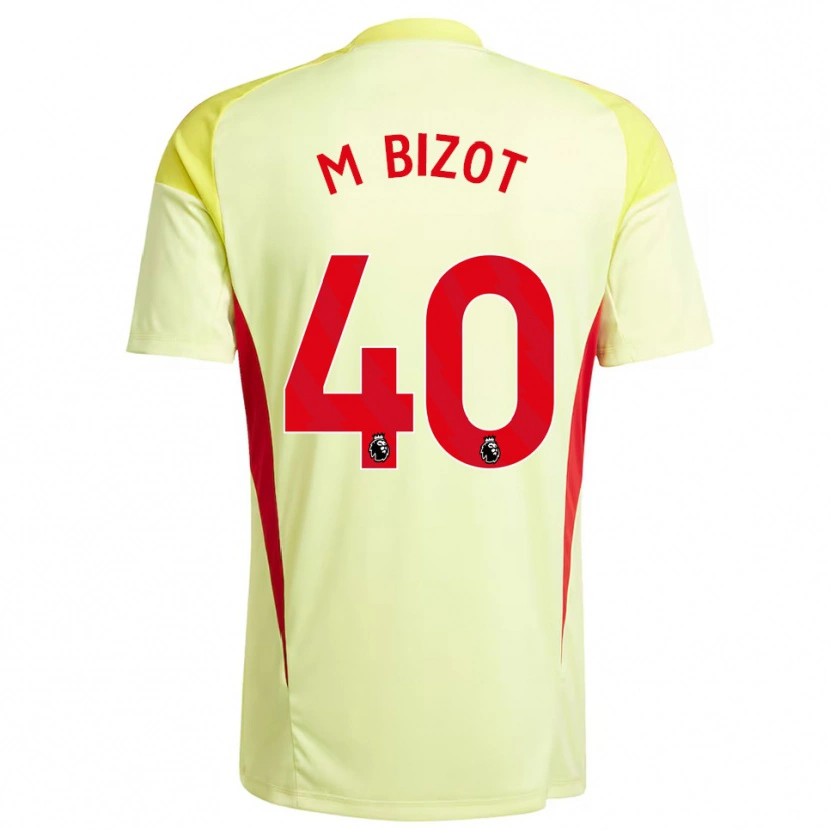 Danxen Niño Camiseta Marco Bizot #40 Amarillo Claro Portero Equipación 2025/26 La Camisa México