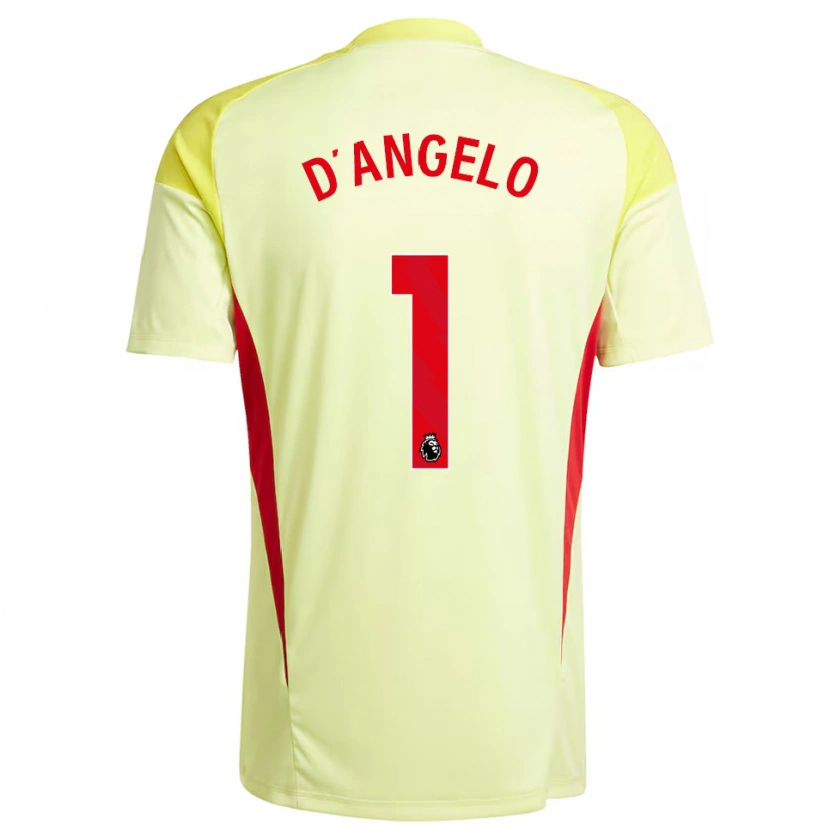 Danxen Niño Camiseta Sabrina D'angelo #1 Amarillo Claro Portero Equipación 2025/26 La Camisa México