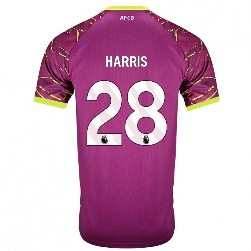 Danxen Niño Camiseta Charlotte Harris #28 Magenta Oscuro Portero Equipación 2025/26 La Camisa México