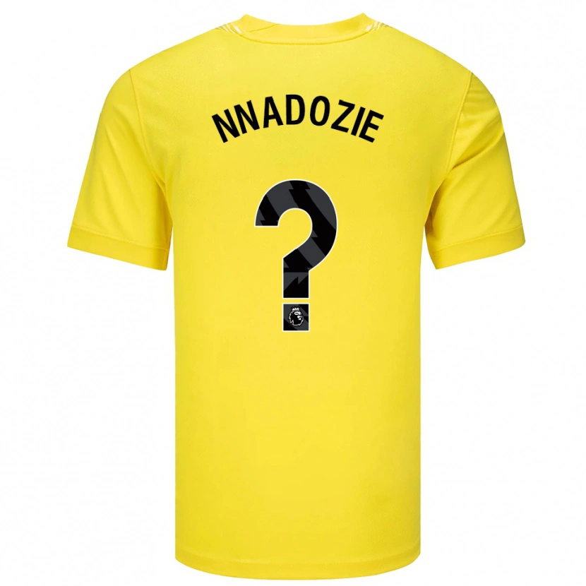 Danxen Niño Camiseta Chiamaka Nnadozie #0 Amarillo Negro Portero Equipación 2025/26 La Camisa México