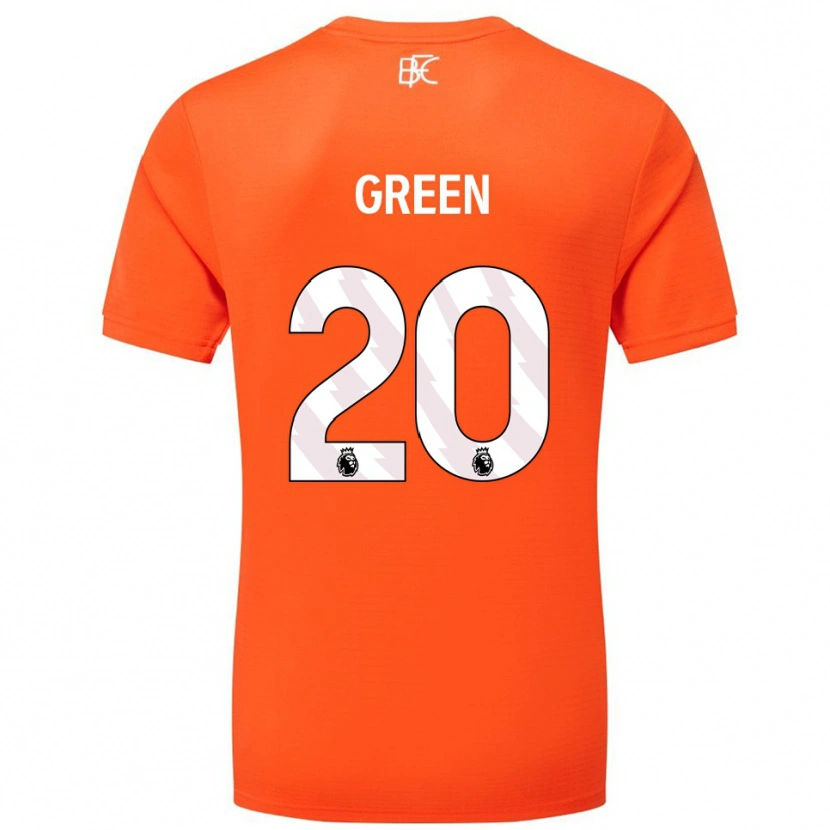 Danxen Niño Camiseta Etienne Green #20 Naranja Blanco Portero Equipación 2025/26 La Camisa México