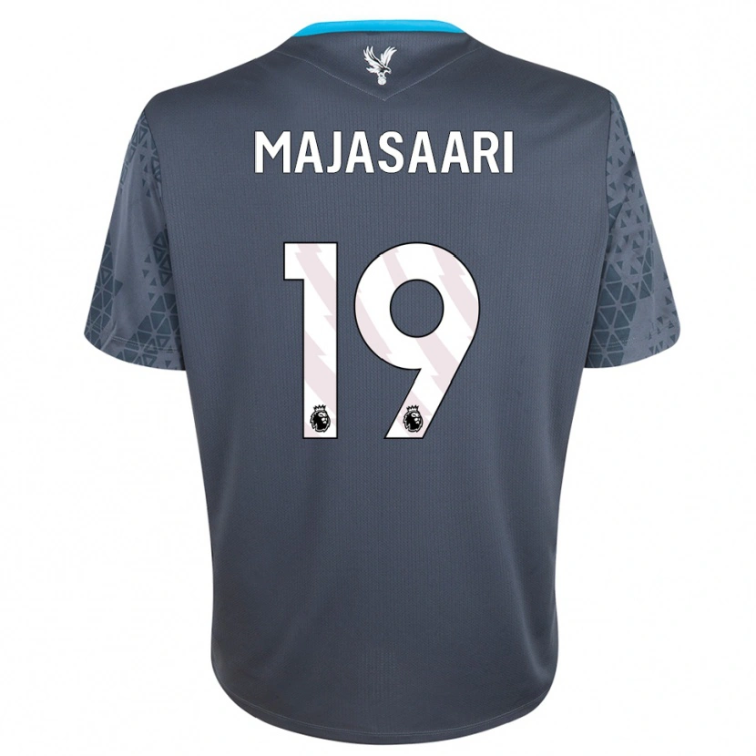 Danxen Niño Camiseta Milla-Maj Majasaari #19 Gris Oscuro Blanco Portero Equipación 2025/26 La Camisa México