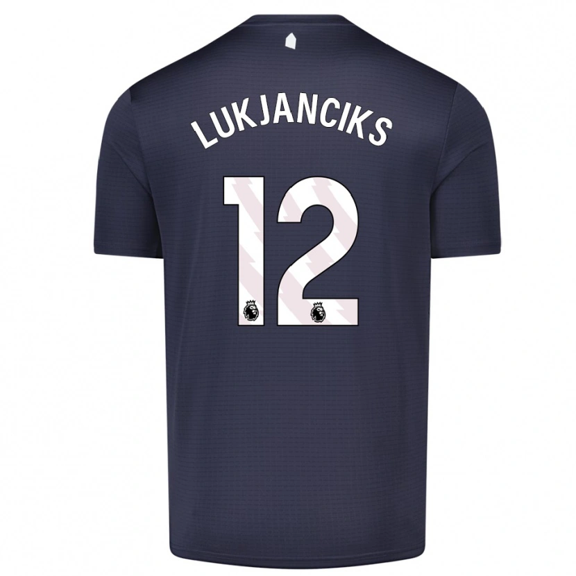 Danxen Niño Camiseta Douglass Lukjanciks #12 Blanco Negro Portero Equipación 2025/26 La Camisa México