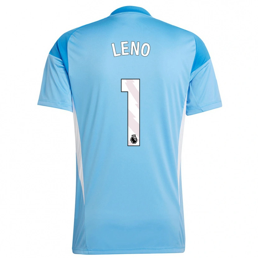 Danxen Niño Camiseta Bernd Leno #1 Azul Blanco Portero Equipación 2025/26 La Camisa México