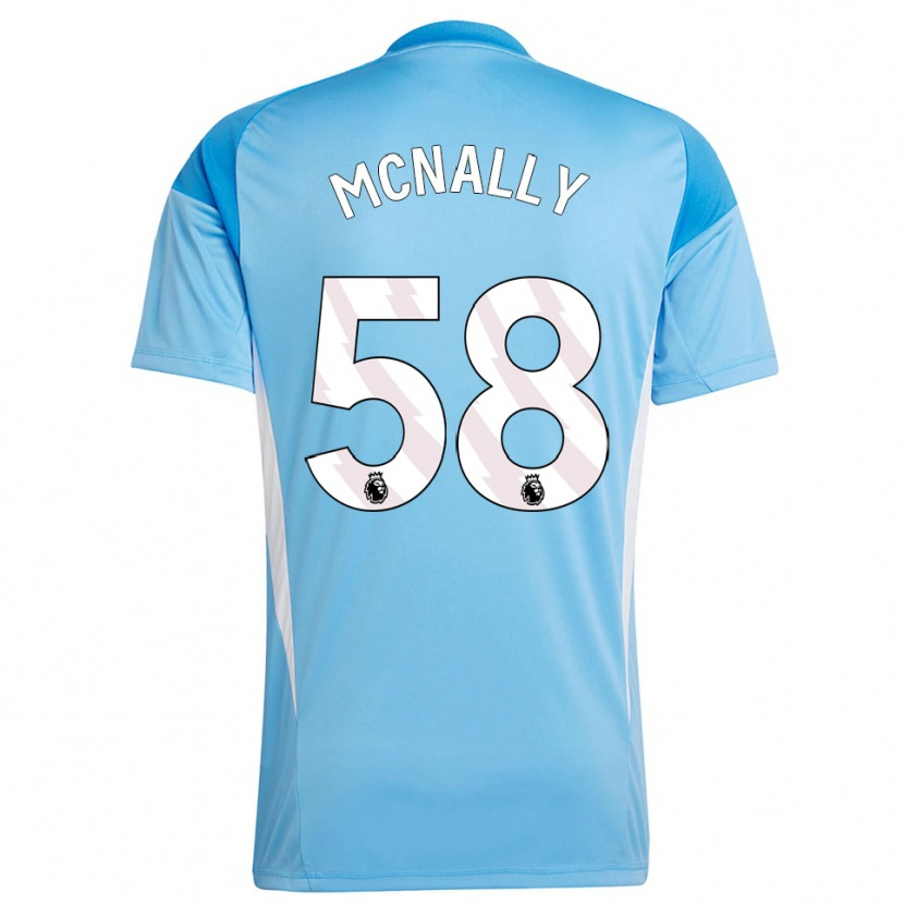 Danxen Niño Camiseta Alfie McNally #58 Azul Blanco Portero Equipación 2025/26 La Camisa México