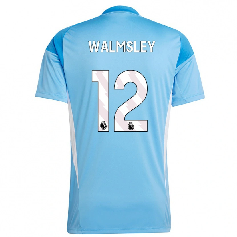Danxen Niño Camiseta Joseph Walmsley #12 Azul Blanco Portero Equipación 2025/26 La Camisa México