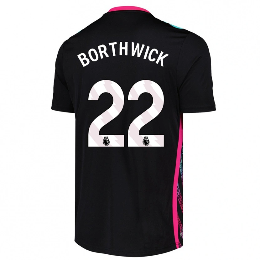 Danxen Niño Camiseta Megan Borthwick #22 Blanco Negro Portero Equipación 2025/26 La Camisa México