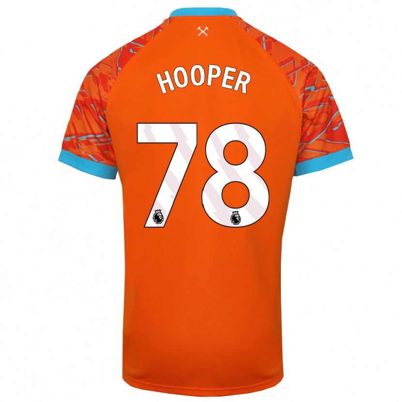 Danxen Niño Camiseta Finley Hooper #78 Naranja Blanco Portero Equipación 2025/26 La Camisa México