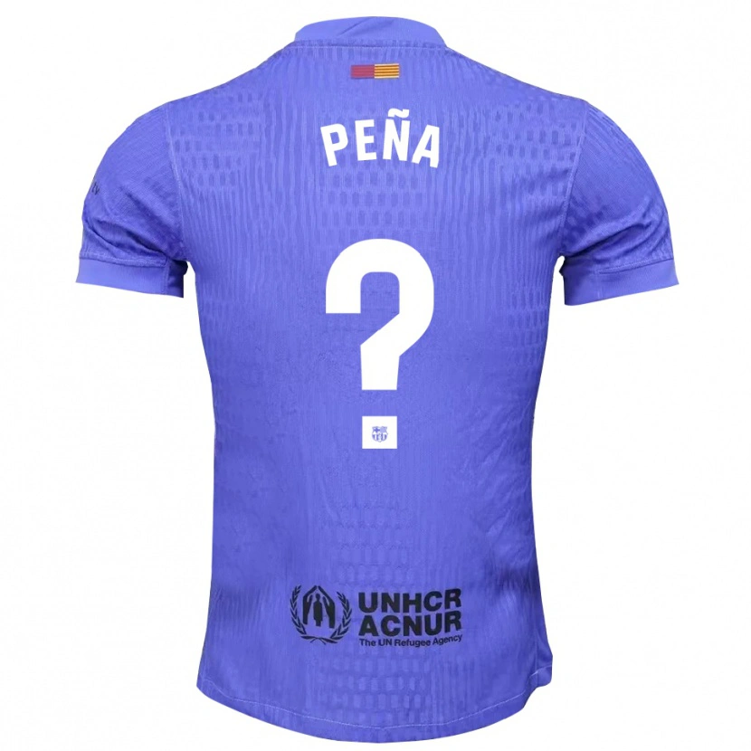 Danxen Niño Camiseta Pablo Peña #0 Azul Negro Portero Equipación 2025/26 La Camisa México
