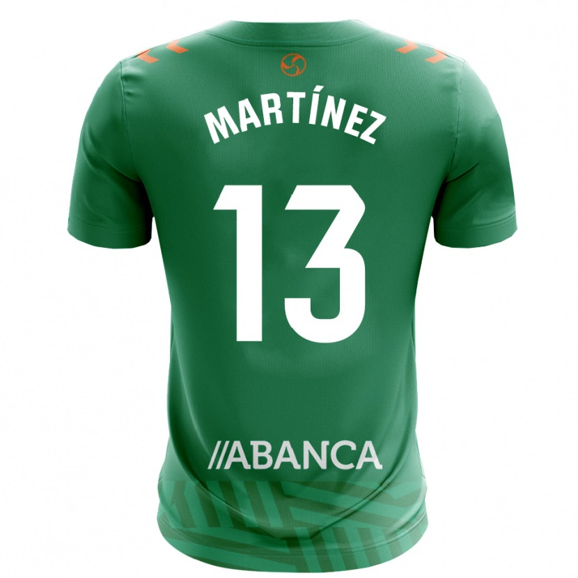 Danxen Niño Camiseta Naiara Martínez #13 Verde Blanco Portero Equipación 2025/26 La Camisa México