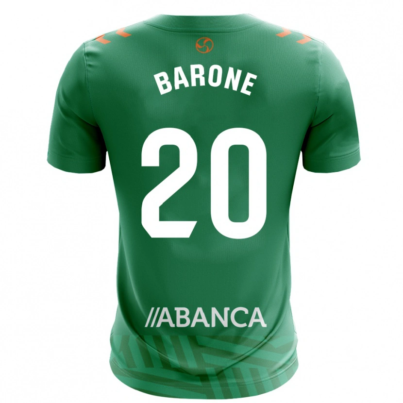 Danxen Niño Camiseta Caio Barone #20 Verde Blanco Portero Equipación 2025/26 La Camisa México