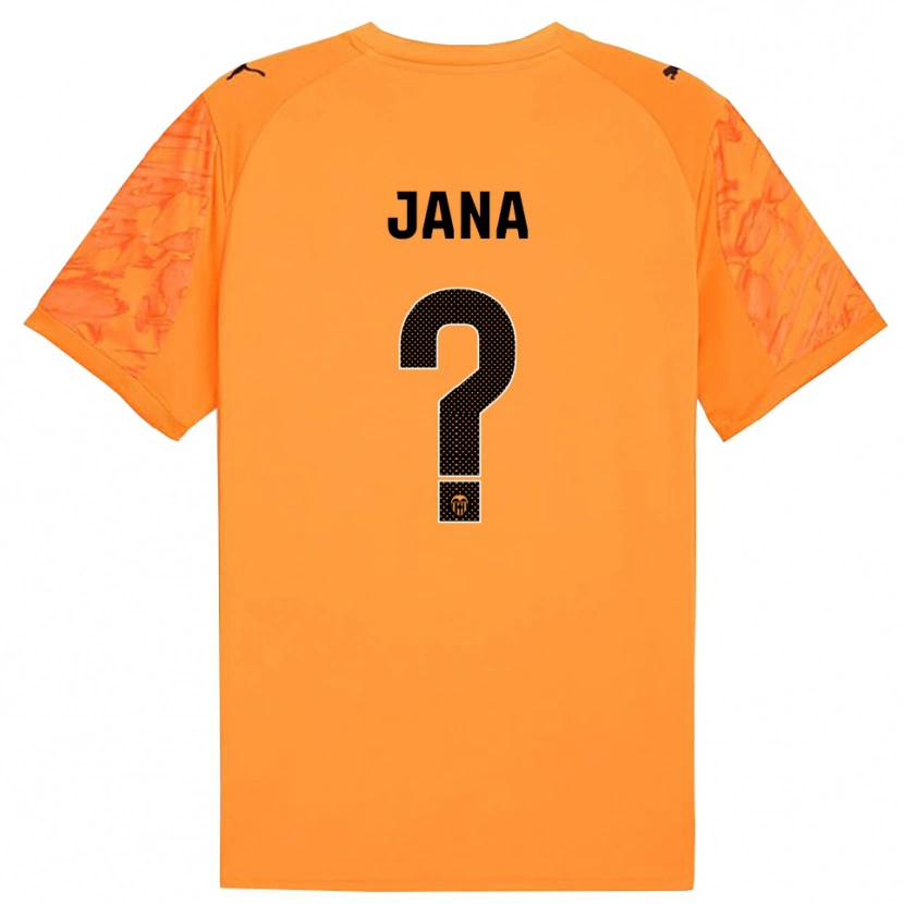 Danxen Niño Camiseta Jana Xin Henseler Gallego #0 Naranja Negro Portero Equipación 2025/26 La Camisa México