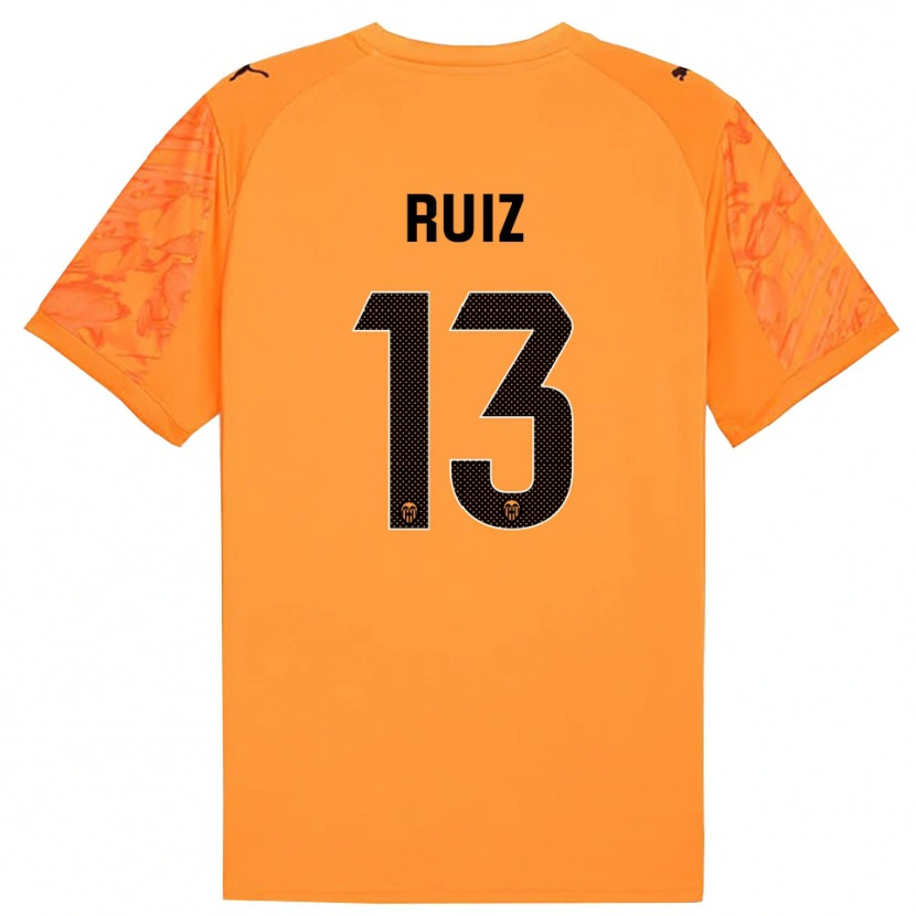 Danxen Niño Camiseta Nil Ruiz #13 Naranja Negro Portero Equipación 2025/26 La Camisa México